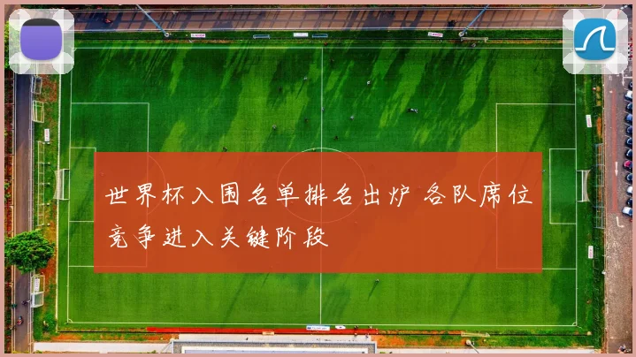 世界杯入围名单排名出炉 各队席位竞争进入关键阶段